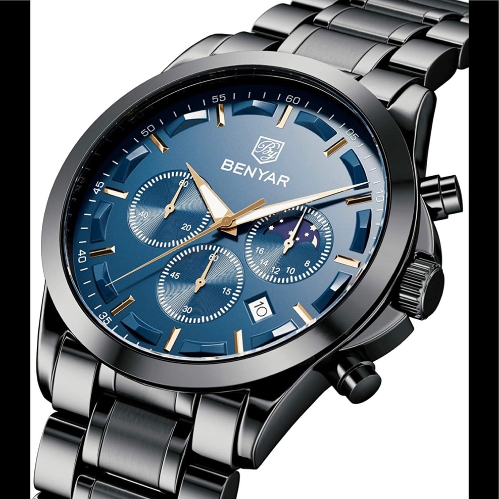 MENS LUXURY STAINLESS STEEL WATCH